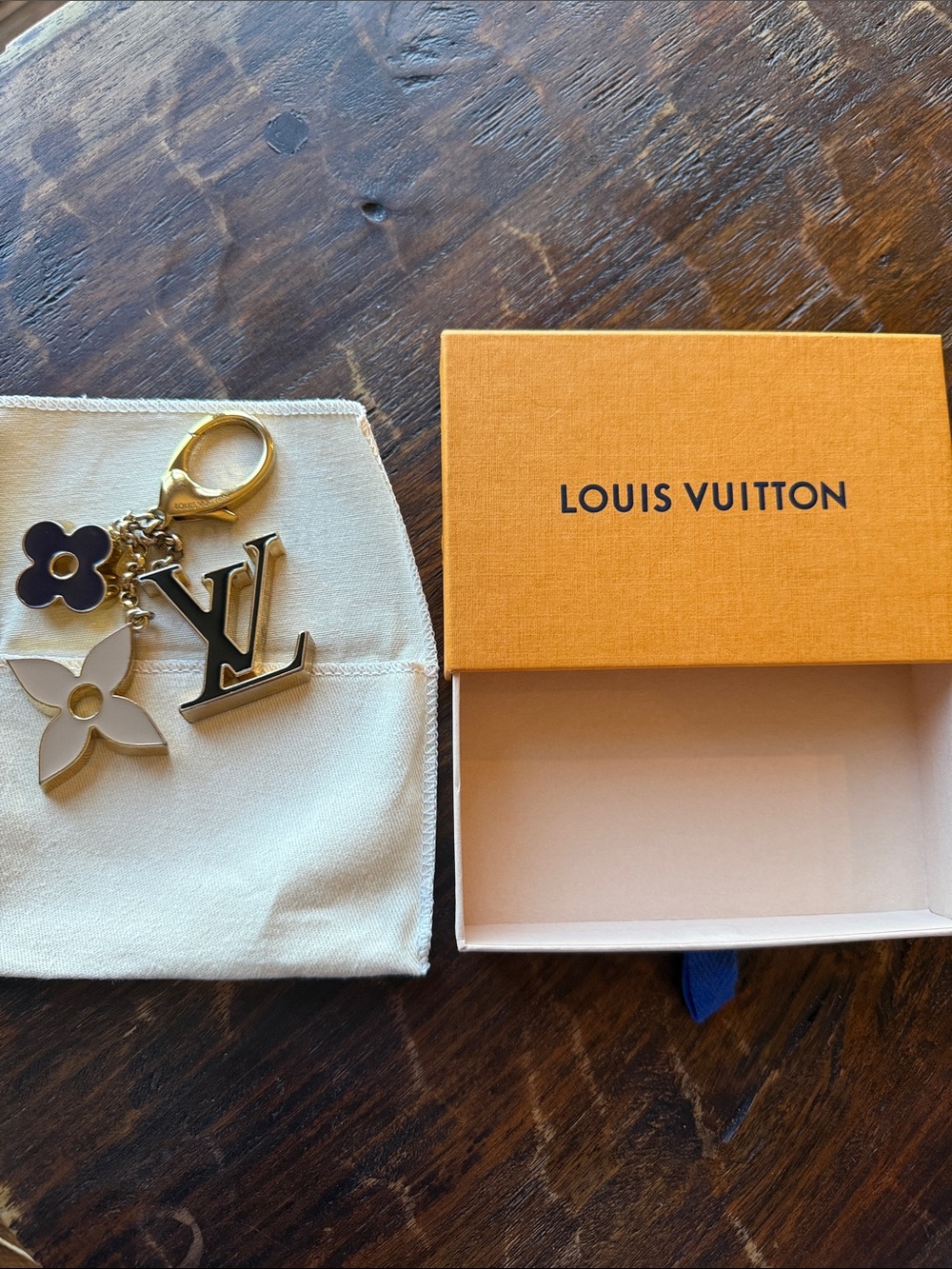 Louis Vuitton Fleur de Monogram Bag Charm Key Holder